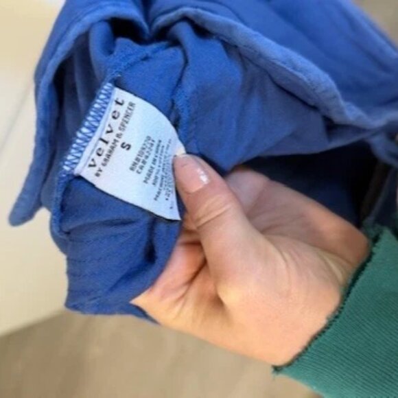 Lily Aldridge for Velvet RUBY LIGHT-WEIGHT ARMY JACKET -blue - Small - Picture 2 of 3